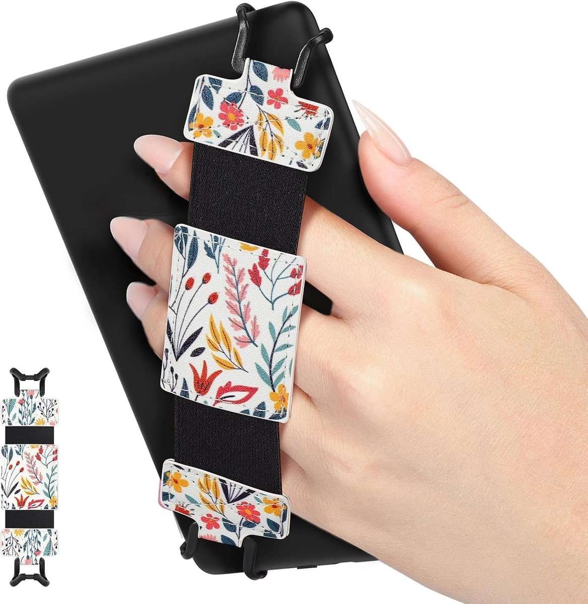 Zachte Handstrap voor 6-8" eReaders en Tablets, Geschikt voor Kindle, Kobo en Sony, Lichtgewicht en Elastisch Finger Grip Accessoire