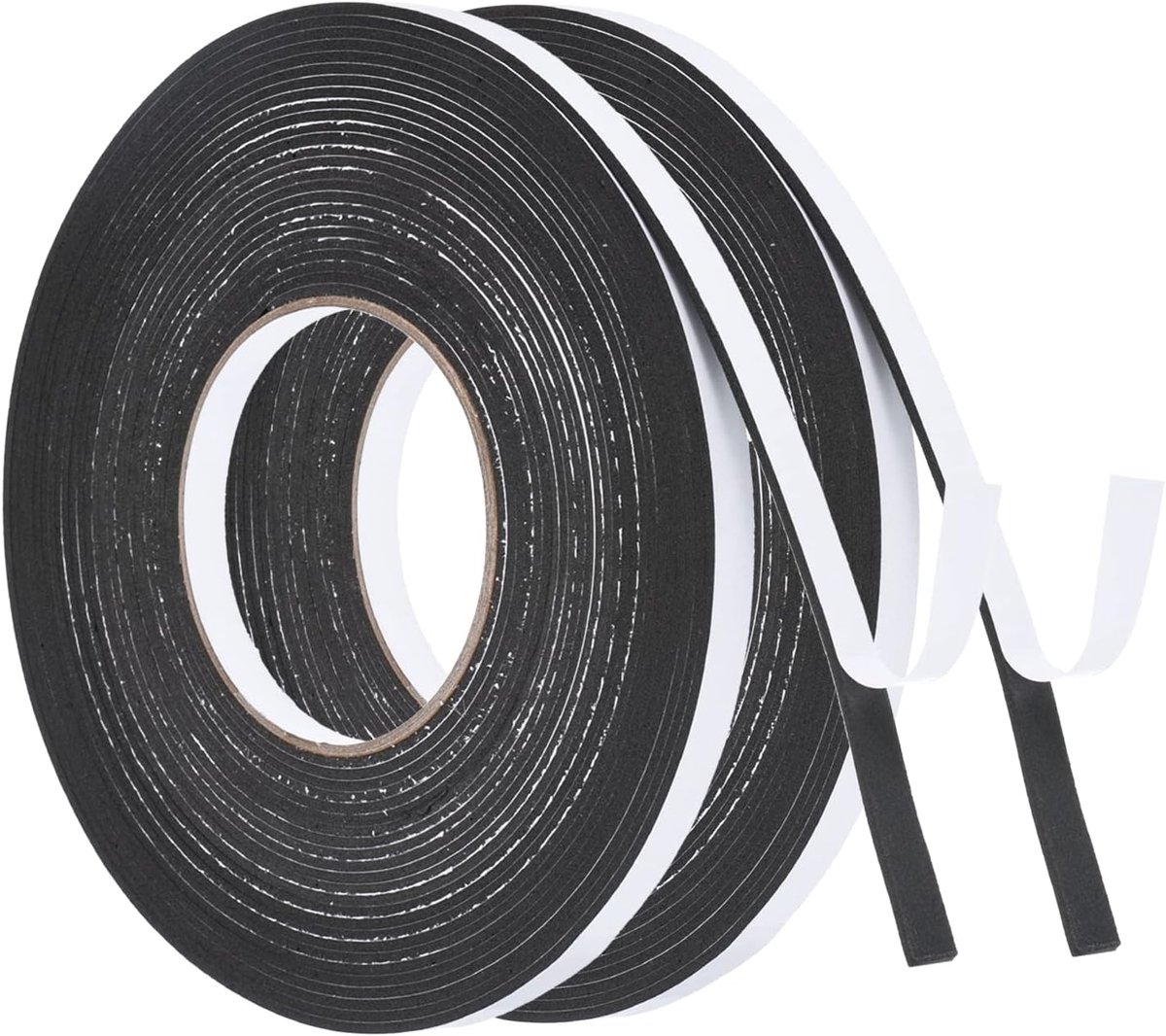32,8ft/10m Weerbestendige Strip - 2 Rollen 10mm Breed 2mm Dikke EVA Foamtape Zelfklevend voor Deur en Raamisolatie