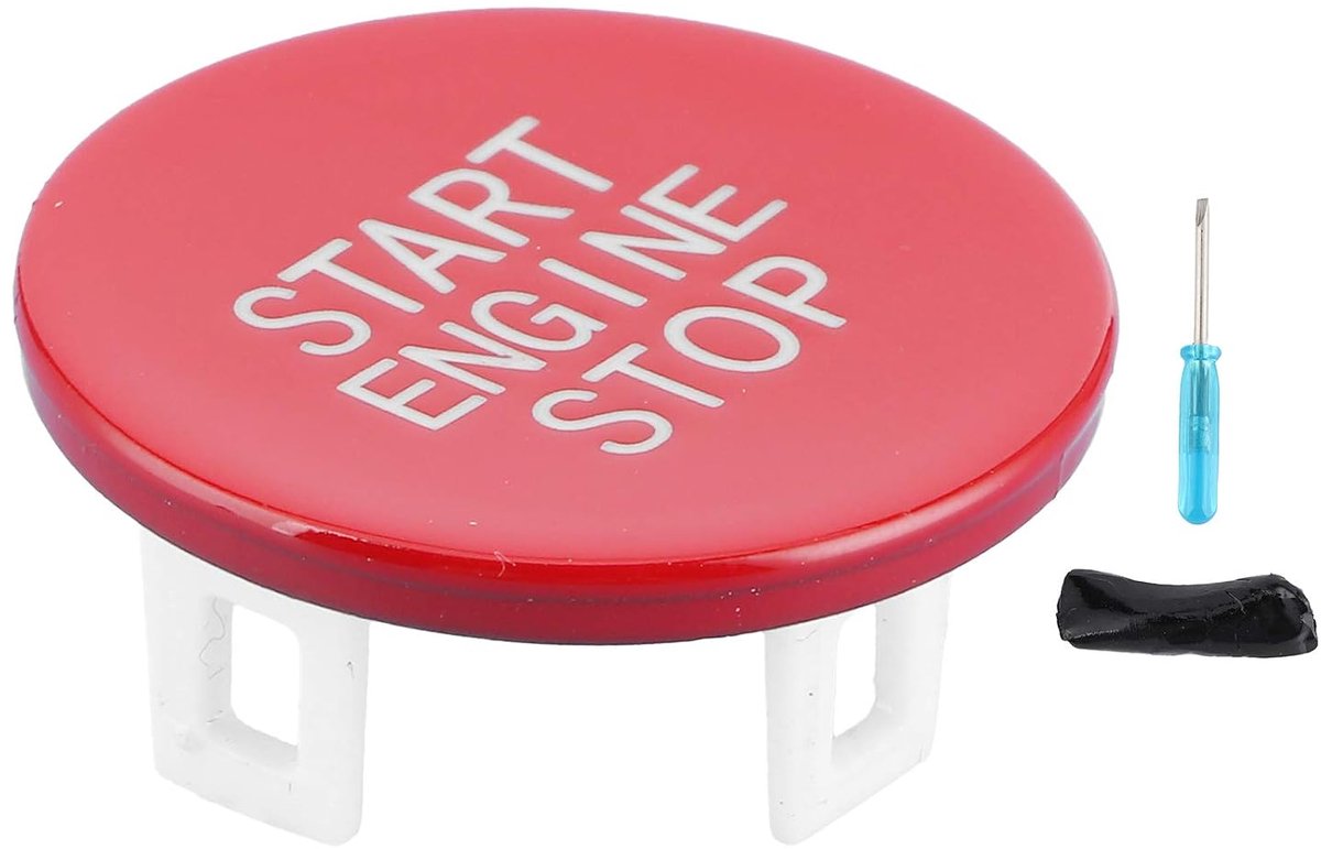 SnelShoppen - Start Stop Knop Vervanging Rode Schakelaar voor 3-Serie G20 G05 X5 G06 X6 G07 X7 - Hoogwaardige Auto Accessoire