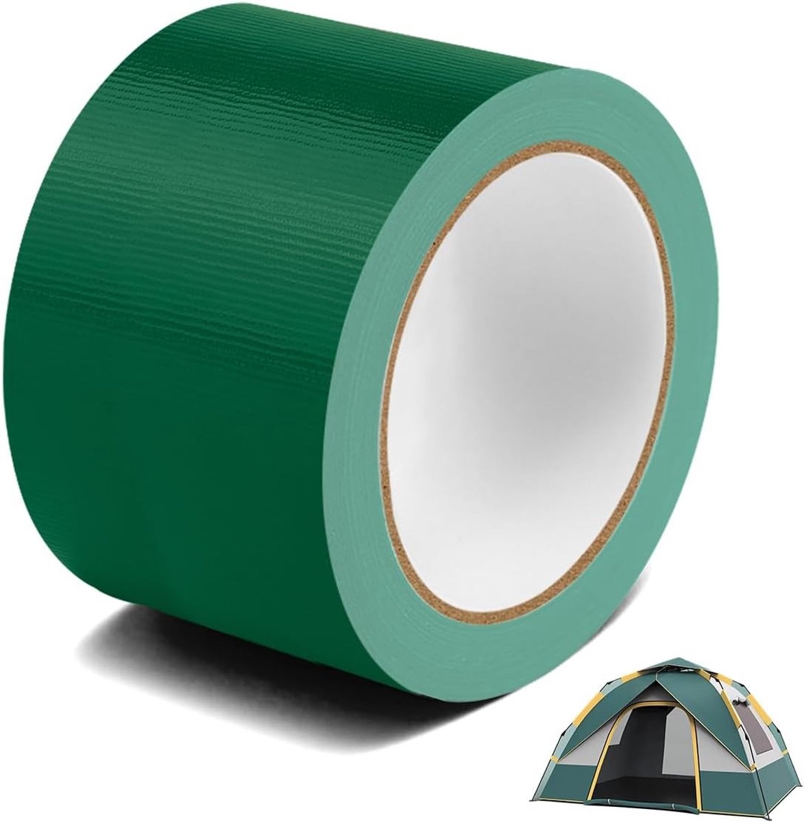 Duurzame groene reparatietape van 8 cm x 10 m, UV-bestendig, hooghechtheid, ideaal voor zeilen, vrachtwagens en luifels