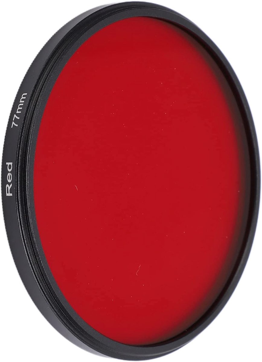 SnelShoppen - Rood Cameralensfilter 77 mm High Definition Kleurenlensfilter voor DSLR-camera - Aluminiumlegering - Snelle Montage - Multilayer Nanomet