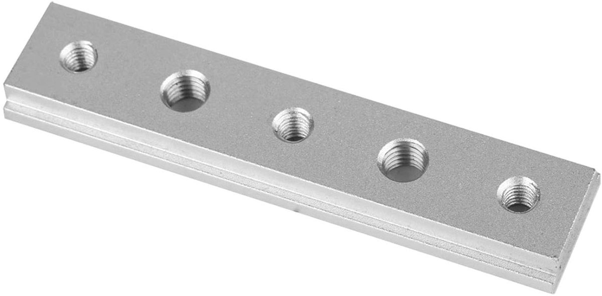 SnelShoppen - T-Slot Track Aluminium T Track Kit 100mm - Duurzame T-Track voor Houtbewerking - Perfect voor T-schroeven en Klemmen - Beschikbaar in 10