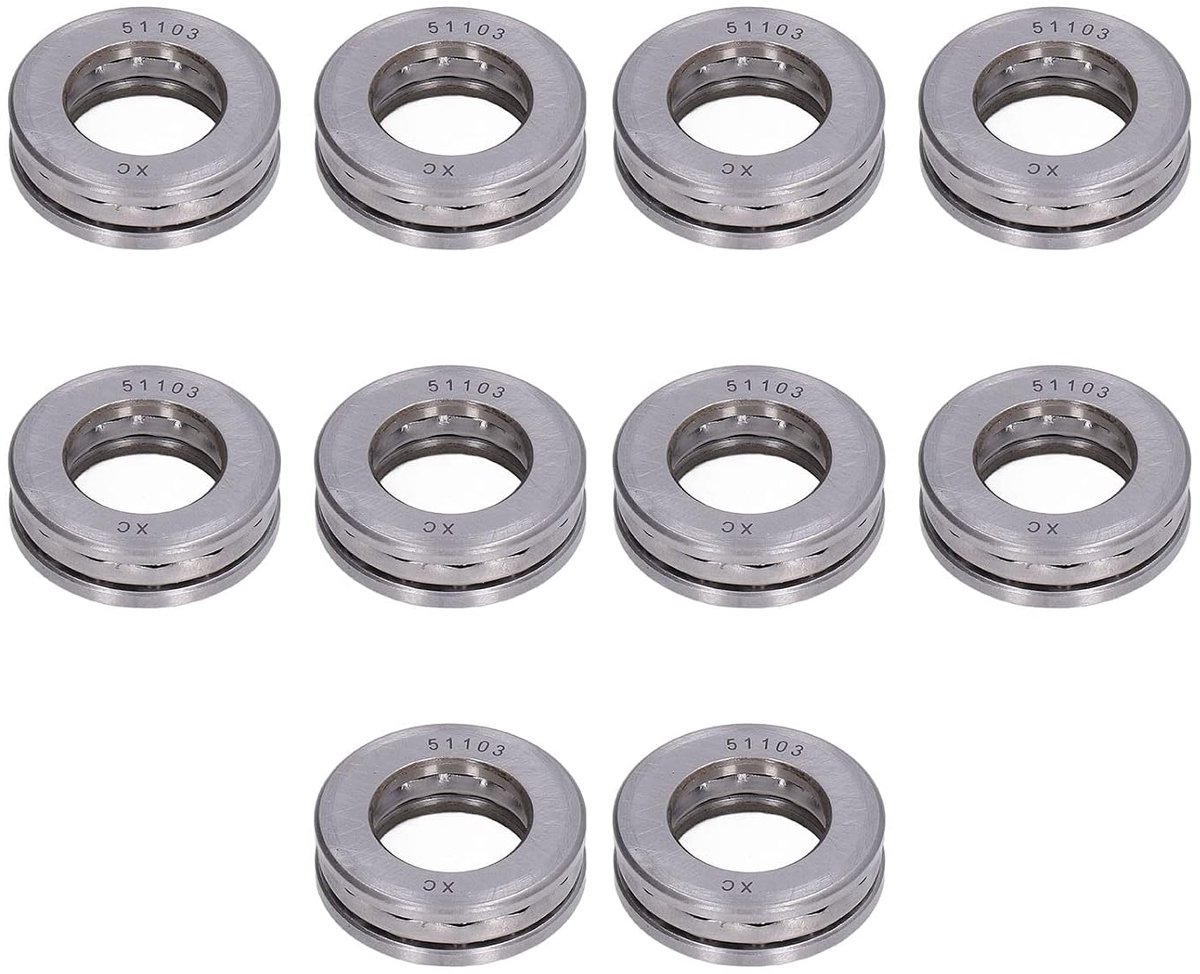 SnelShoppen - 10 Stuks Vliegtuig Thrust Lagertjes Miniatuur Aslager Kit Hoge Precisie Afneembaar Metaal Voor Axiale Belasting
