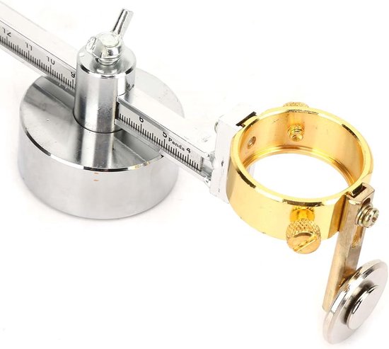Snijbrander Cirkelsnijder - Toortskompas Geleidewiel - Metaalbewerking Cirkels - Ingebouwde Liniaal - 10-100 cm - Zilver — afbeelding 4