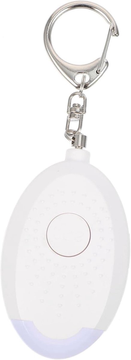 Persoonlijk Alarm - Veiligheidssirene Sleutelhanger - Noodsituaties Melden - Luid Geluid 130 dB - 6.2x4CM - Wit
