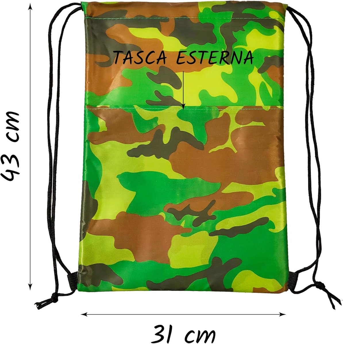 Thermozak - Camouflage - 31 x 43 cm - Isothermisch en Waterdicht - Voor School, Sport en Reizen