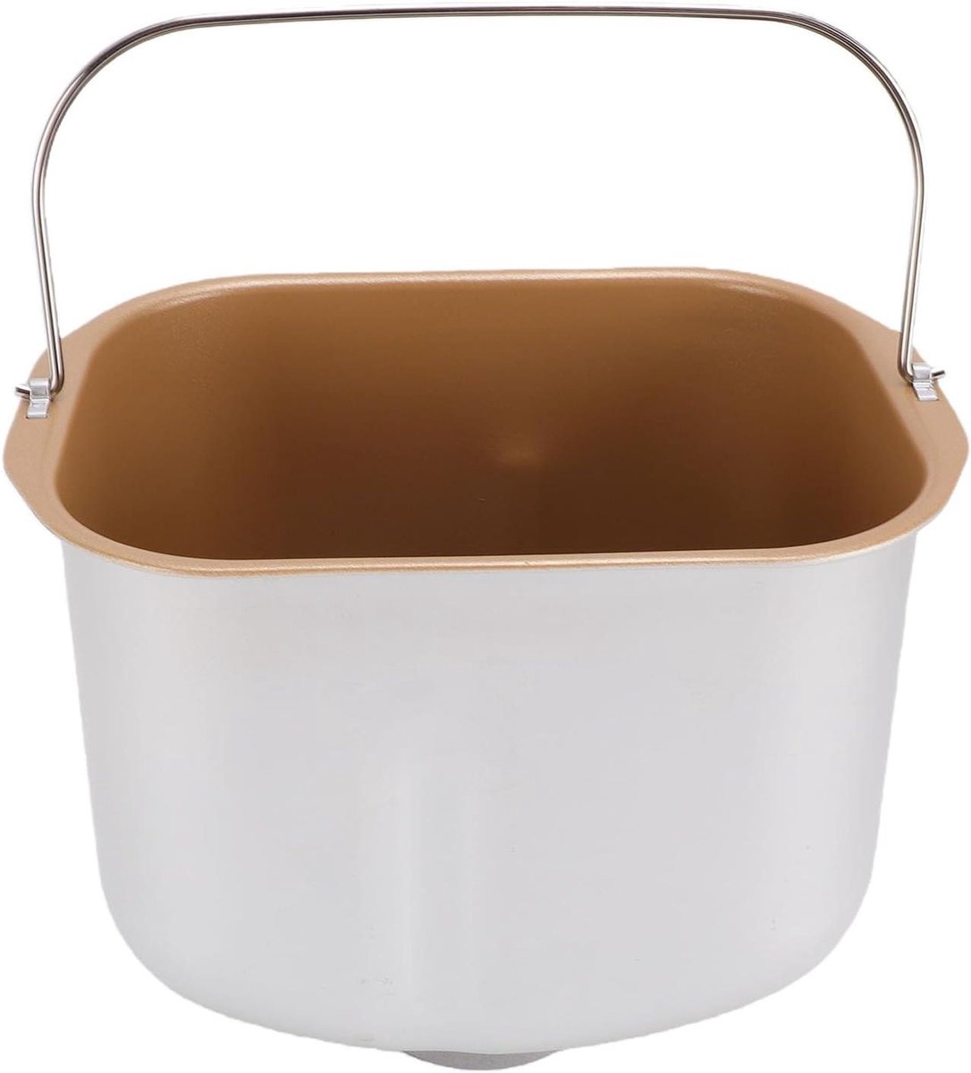 Broodmachine Bakemmer - Broodbakmachine Pot - Brood Bakken - Antiaanbaklaag - 19.7x14.7x16.5cm - Zilver