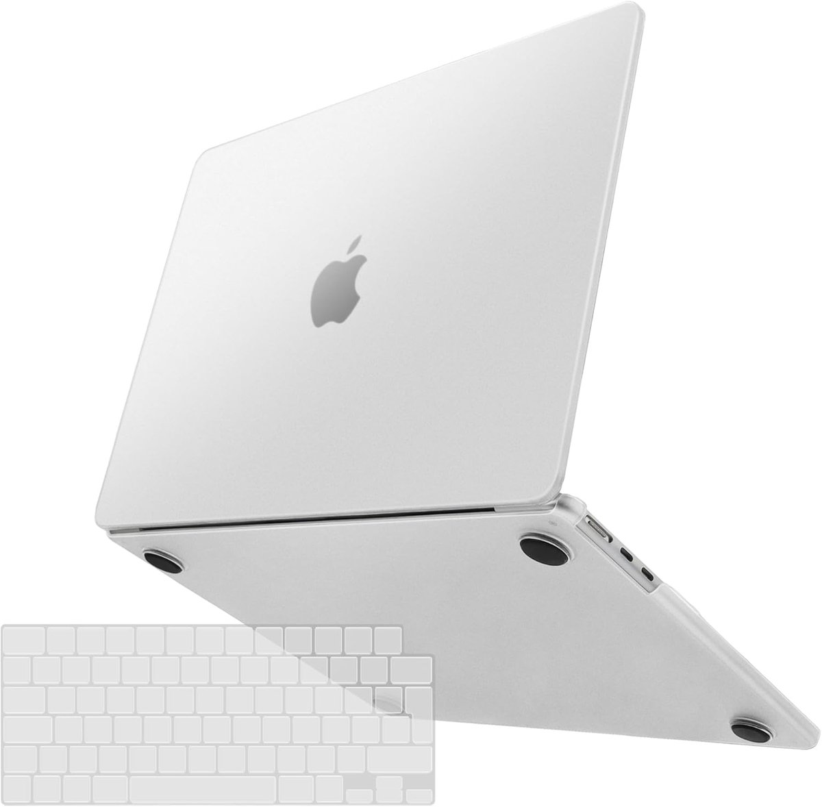 SnelShoppen - Premium Ultra-dun MacBook Air M4 M3 M2 13.6 inch Beschermende Hard Shell Case en TPU Toetsenbord Cover, Matte Duidelijk, Ideaal voor Thu