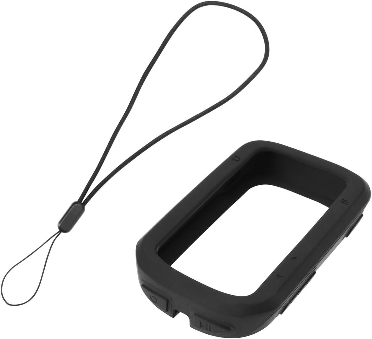 SnelShoppen - Siliconen Beschermcase voor Fietsnavigatie IGPSPORT BSC200/300 Zwart | Geschikt voor GPS Fietscomputer met Lanyard