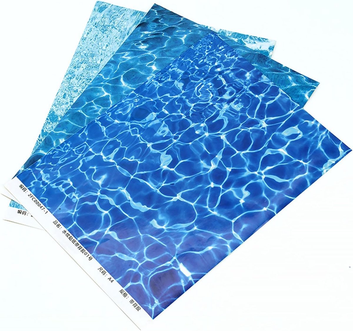 Decoratieve Micro River Stickers - 6 Stuks Kunstmatige Versiering voor Fluviale Landschappen, Vals Golvend Water en Bladeren voor Miniatuurlandschappen en Sand Bowls