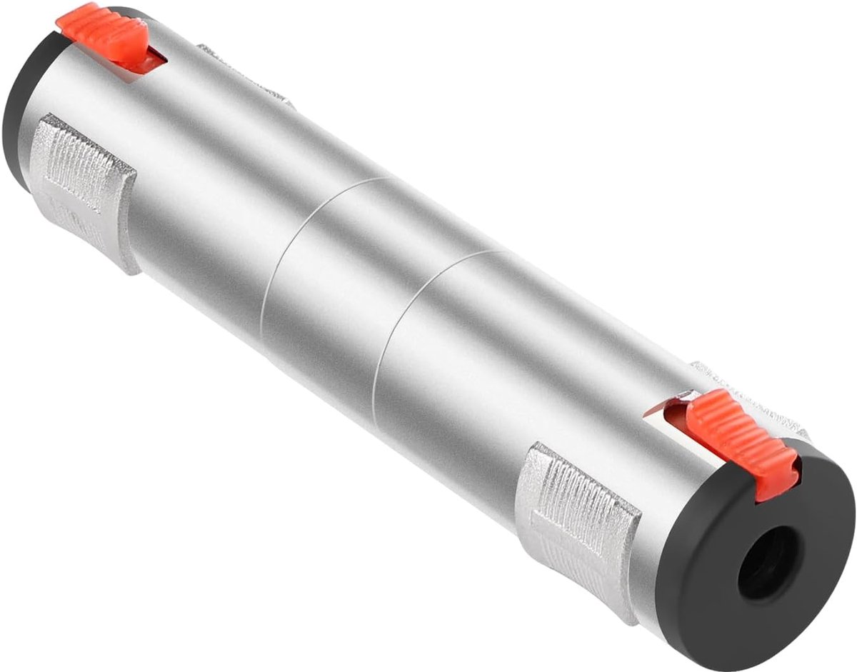 QIANRENON Stereo Extension Adapter, 6.35 mm, Bus to Bushing, Lockable, TRS Coupler, 1/4 Jack to Audio Jack, 3-Pin, for - ShopVlot