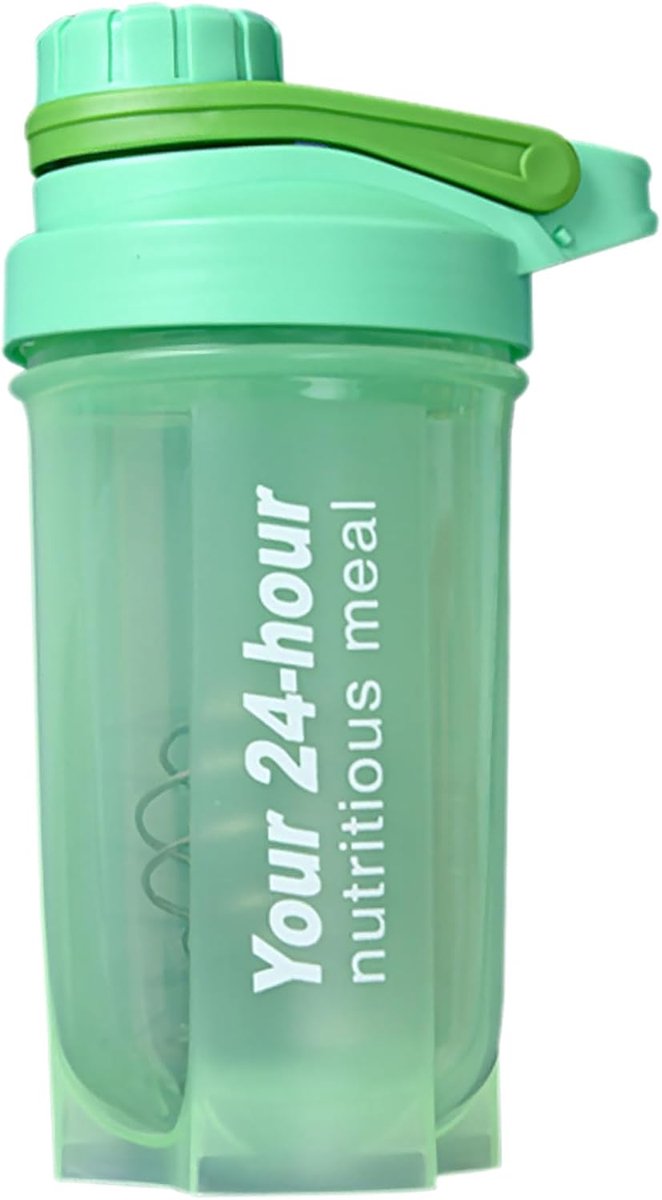 Protein Shaker, 600 ml, Protein Shaker, Strainer and Bowl, Leak-Proof, BPA Free - ShopVlot