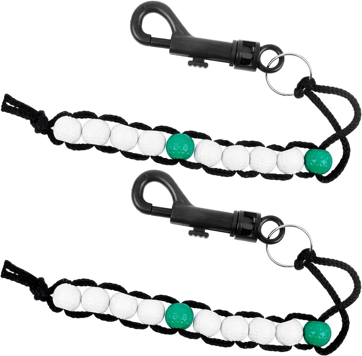Golf scoreteller 2 stuks - groene golfbal tellers - duurzame nylon en ABS - ideaal voor outdoor golf - ShopVlot