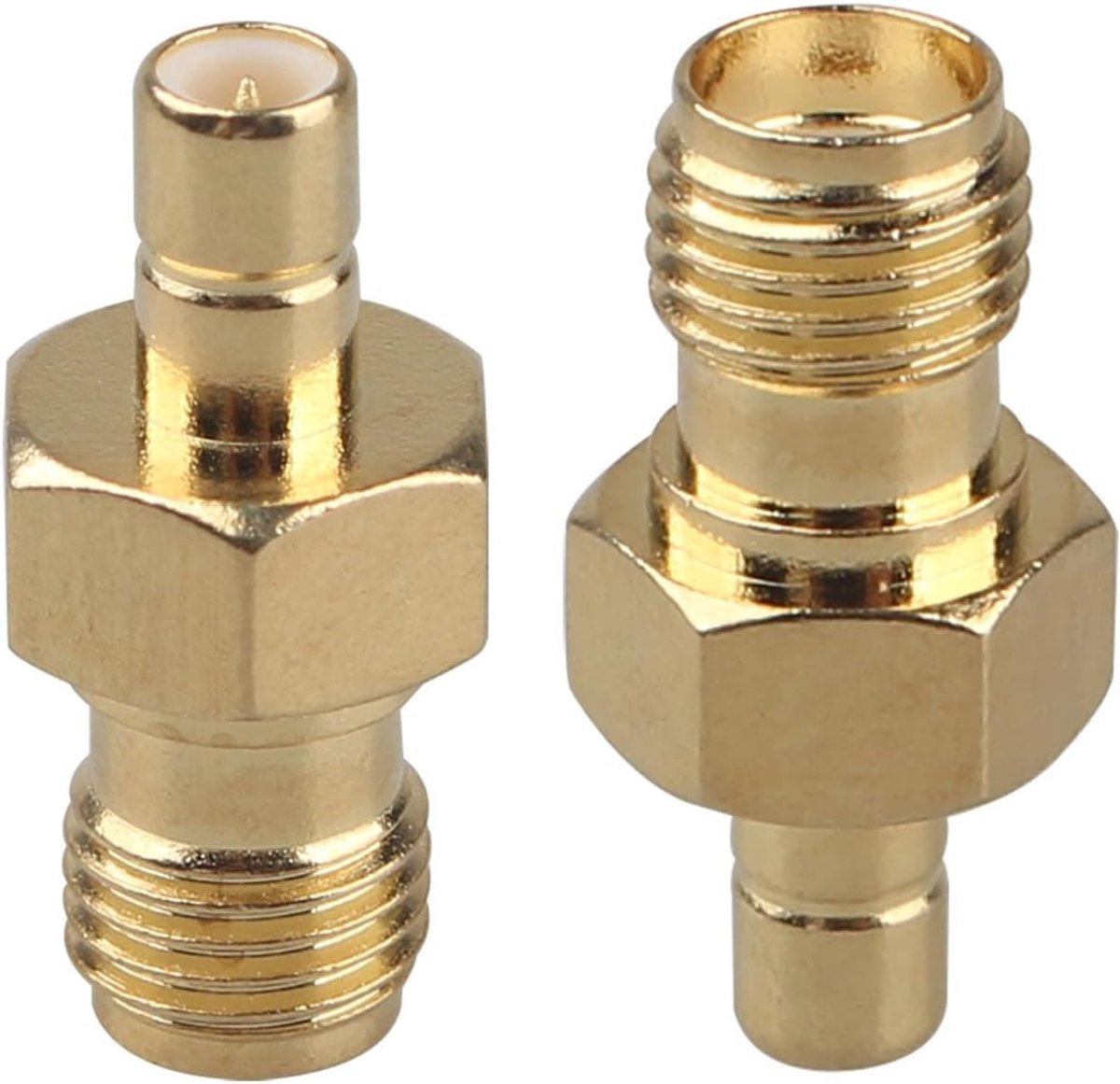 SnelShoppen - 2 x SMA bus naar SMB plug SMA naar SMB RF coaxiale plug voor WLAN router, draadloze zender-ontvanger, GPS antenne, Wi-Fi apparaat