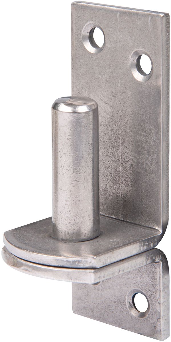 Alberts 318215 plaatduim op plaat | in de uitvoeringen met DI- of DII-haak | rvs | doornmaat Ø13 mm | plaat 100 x 35 mm