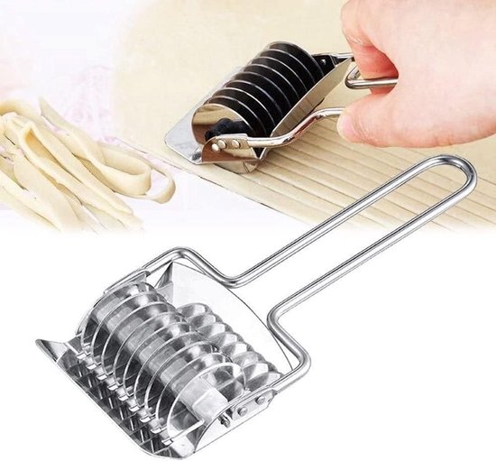 Deegsnijder van roestvrij staalHandmatige noedelmakerHandmatige noedelmachineKeukengereedschap Geschikt voor het maken van pasta 1Item van Merkloos — afbeelding 2