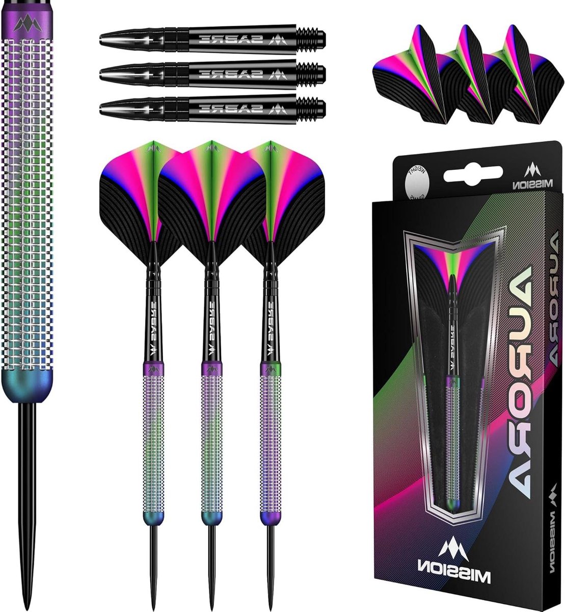 Dartpijlen Set - Steel Darts - Darten Oefenen - 90% Tungsten - 23 gram - Koraal