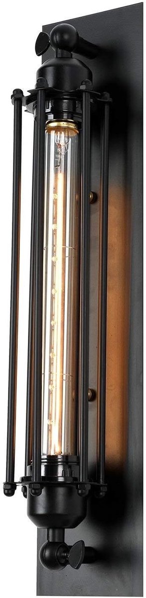 Vintage wandlamp met draadkooi voor binnen, retro design verlichting voor sfeervolle ruimtes
