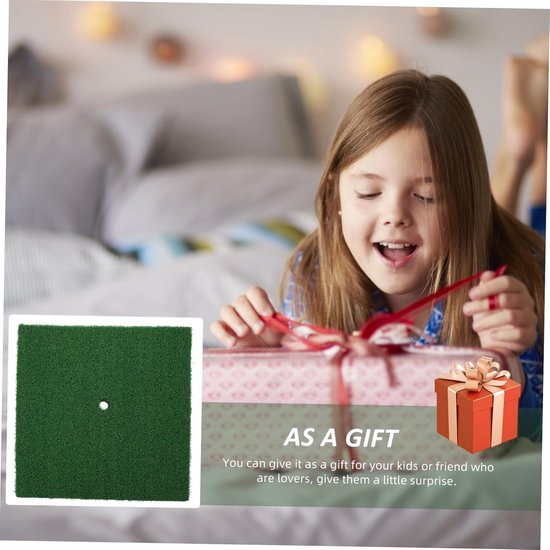 Golf Oefenmat - Swingmat Kunstgras - Golf Oefenen - Draagbaar Indoor Gebruik - 30x30x2 cm - Groen van GOLF — afbeelding 2