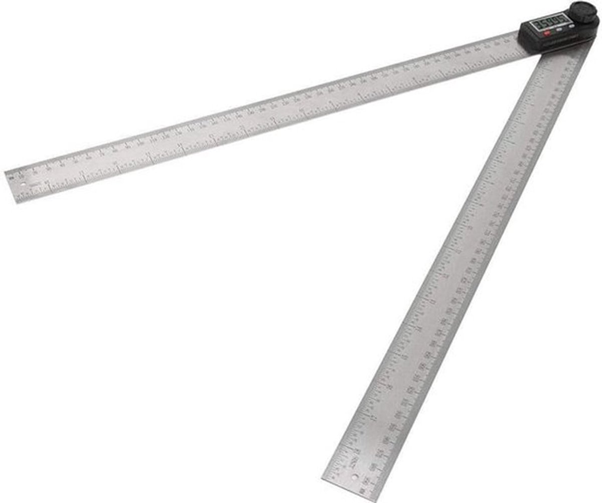 Hoekmeter Digitaal Display - 2-in-1 Elektronische Hoekmeter - Vergrendelknop - Houtbewerkingsliniaal - Multifunctionele Gradenboogmeter 0-360° - 500mm - Gradenboog