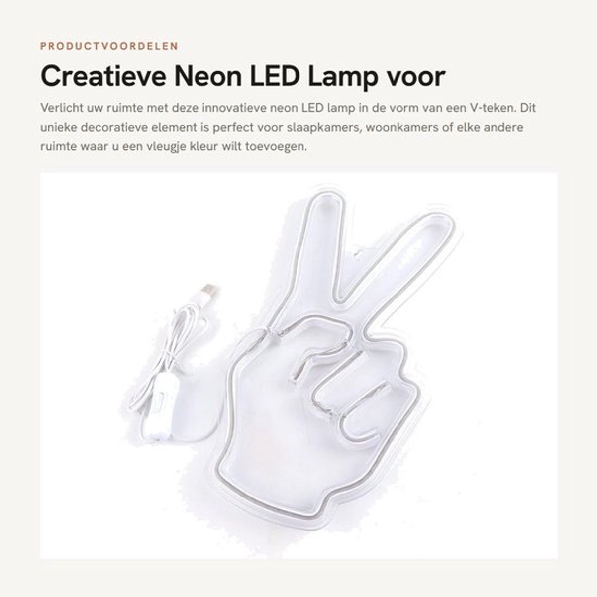 Neonbord - Creatieve decoratieve lamp - LED-neonverlichting - USB-aansluiting - Veilig en betrouwbaar - Geschikt voor slaapkamer en woonkamer