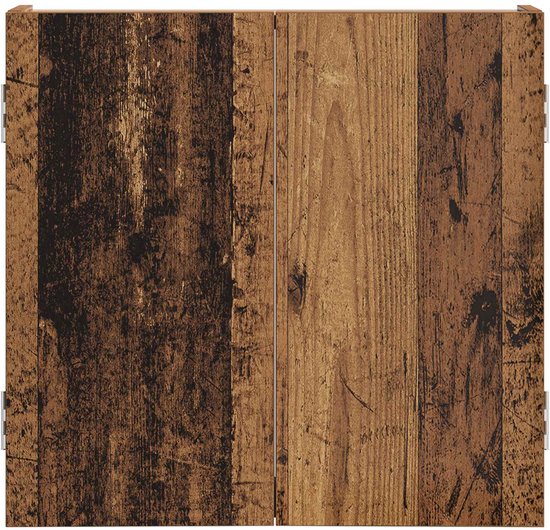 vidaXL - Dartbord - Kabinet - Oud - hout - 56 - x - 12 - x - 53,5 - cm - Bewerkt - hout van vidaXL — afbeelding 3