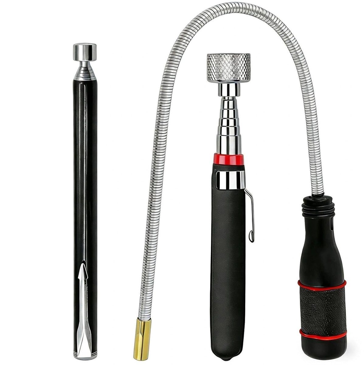 3-delige Uittrekbare Magnetische Stang, Draagbare Magnetische Hefboom tot 5 kg, Ideaal voor Thuis, Werkplaats en Reparaties
