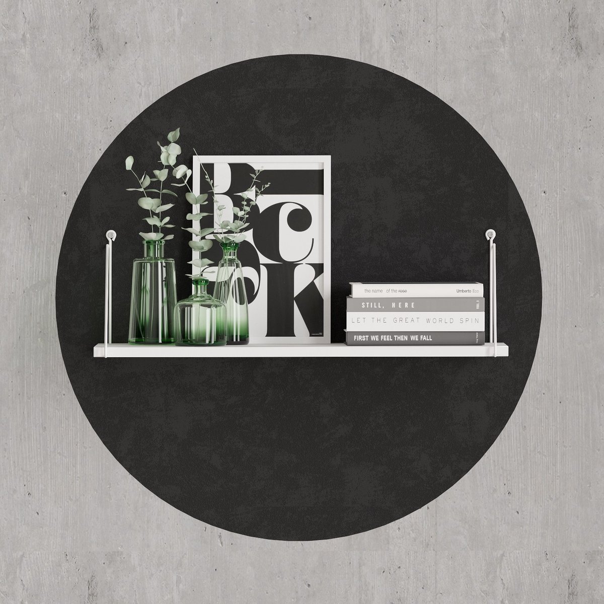 Asir - Wandplank - Wit - 72 x 20 x 20 cm