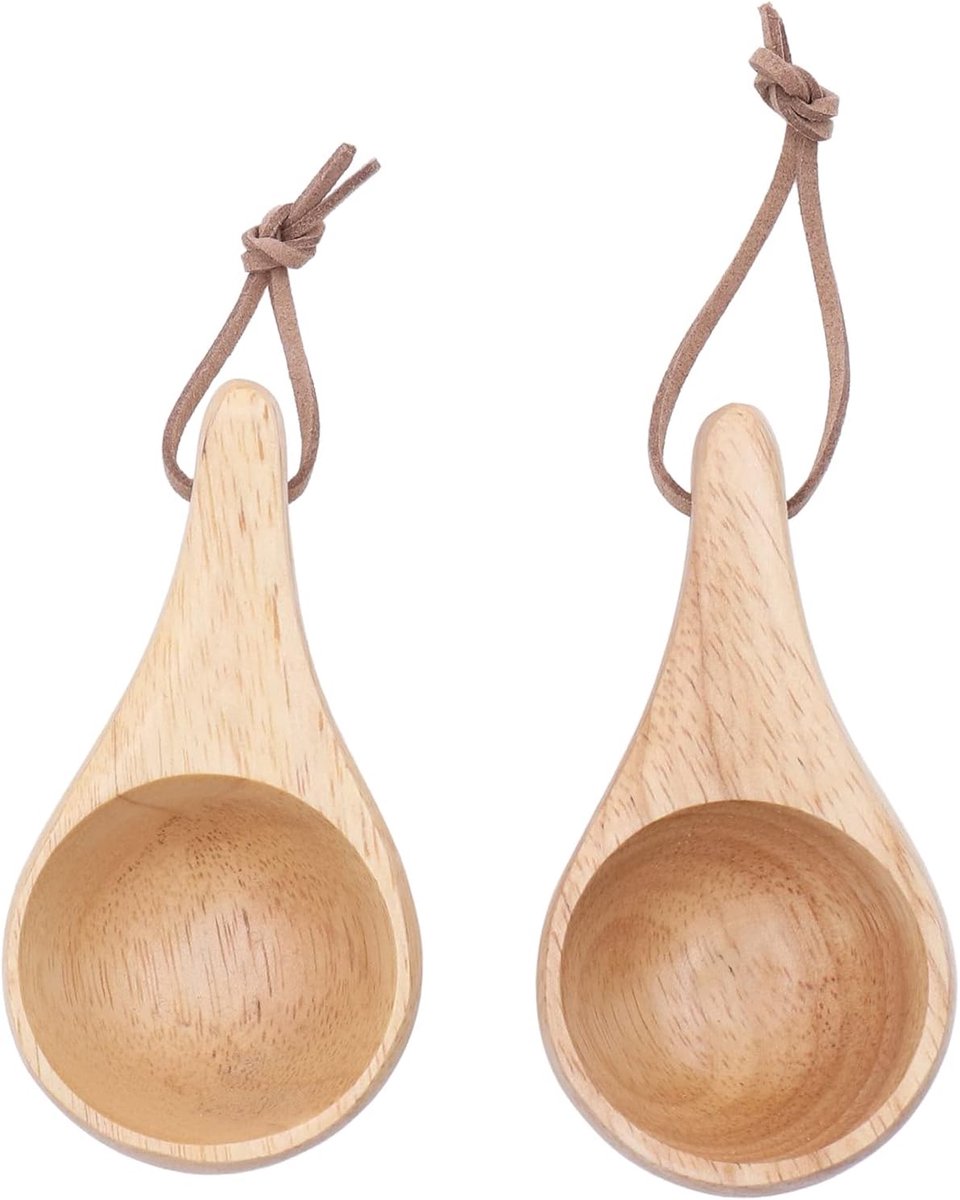 draagbare draagbare houten mokken, 50 ml rubberhouten waterbekers, met lederen koord, handgemaakte middeleeuwse laplandbeker, voor rugzaktochten, kamperen, wandelen, survival, familiereizen