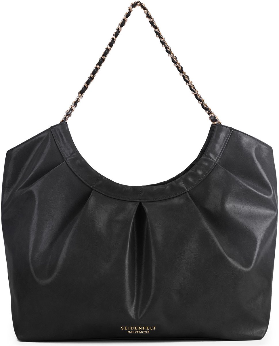SEIDENFELT MANUFAKTUR shopper Loimaa Shopper Black zwart