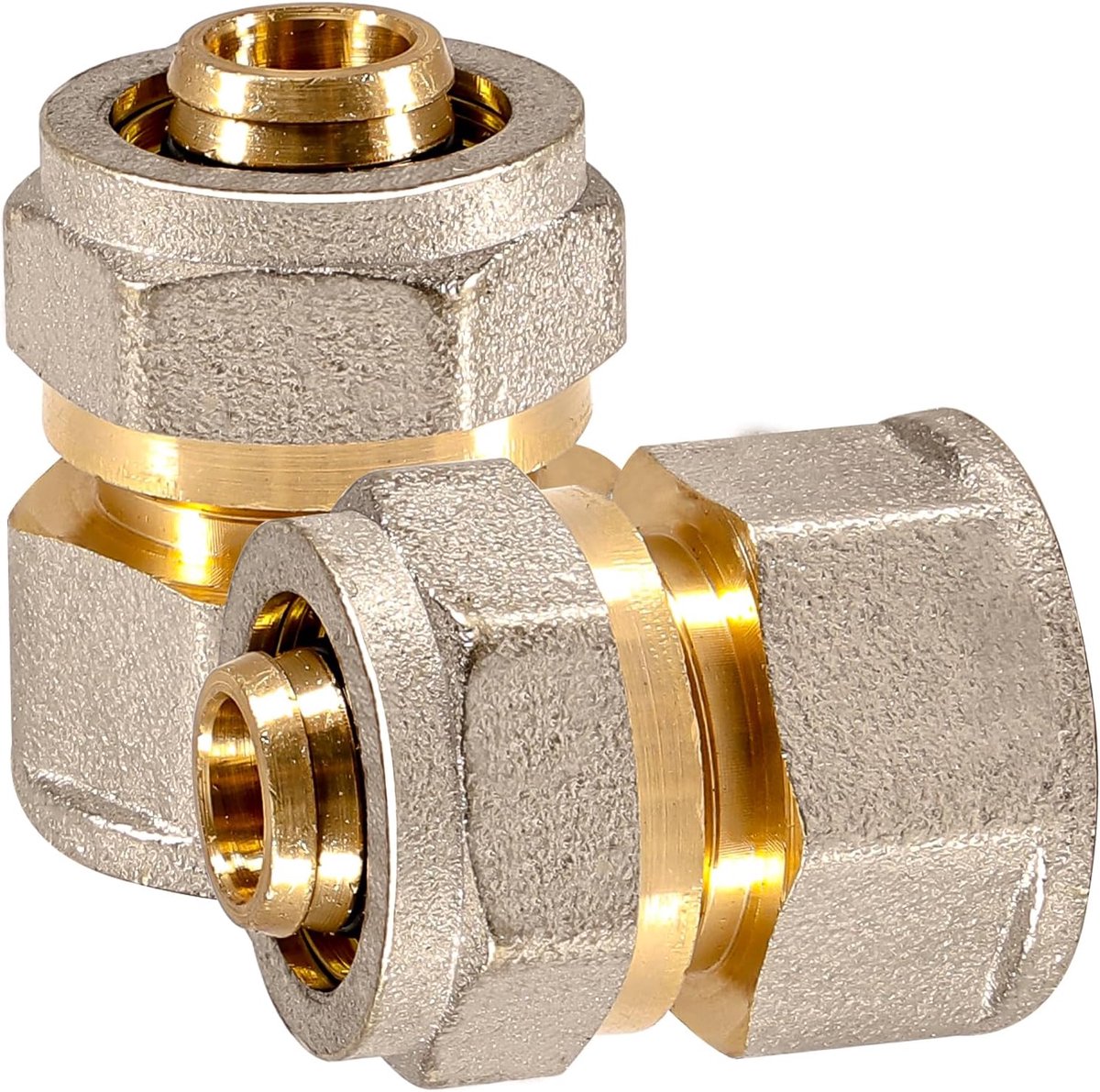 Clamp ring schroefverbinding 1/2 inch - 16mm - koperen overgang - voor verwarming en sanitair - ShopVlot