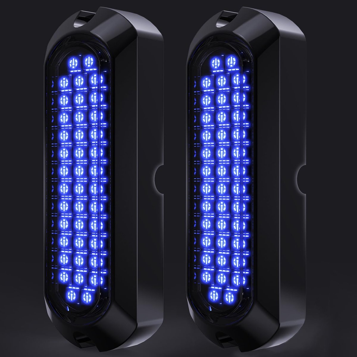 SnelShoppen - 2Pc Boot Verlichting, Waterdicht Zinklegering, 40 LEDs, Onderwater Verlichting, Spiegellampen, Navigatieverlichting, Afvoergatverlichtin