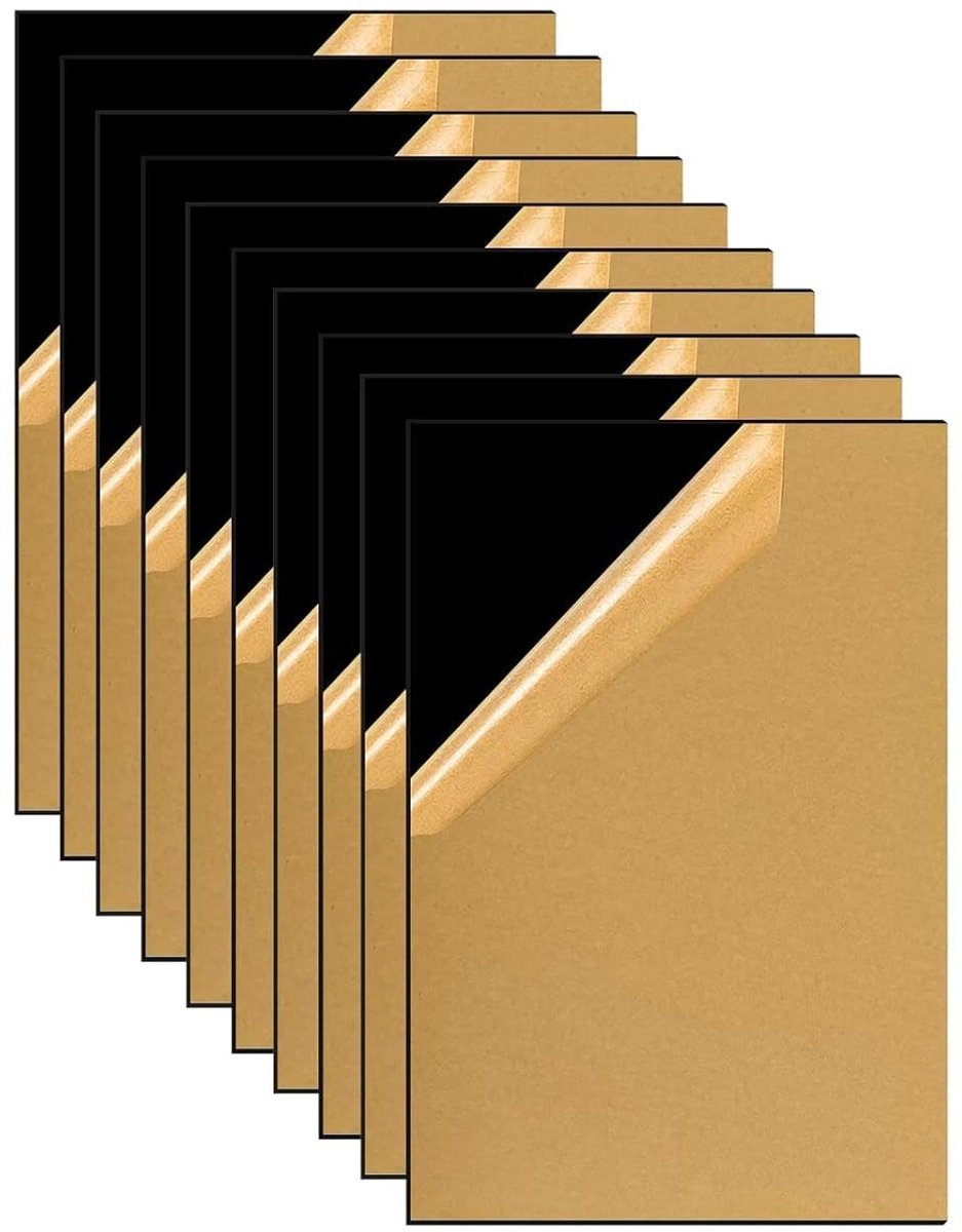 Acrylaatplaten A6, 1 mm dik, Set van 10 voor DIY-projecten, schilderen en interieurdecoratie