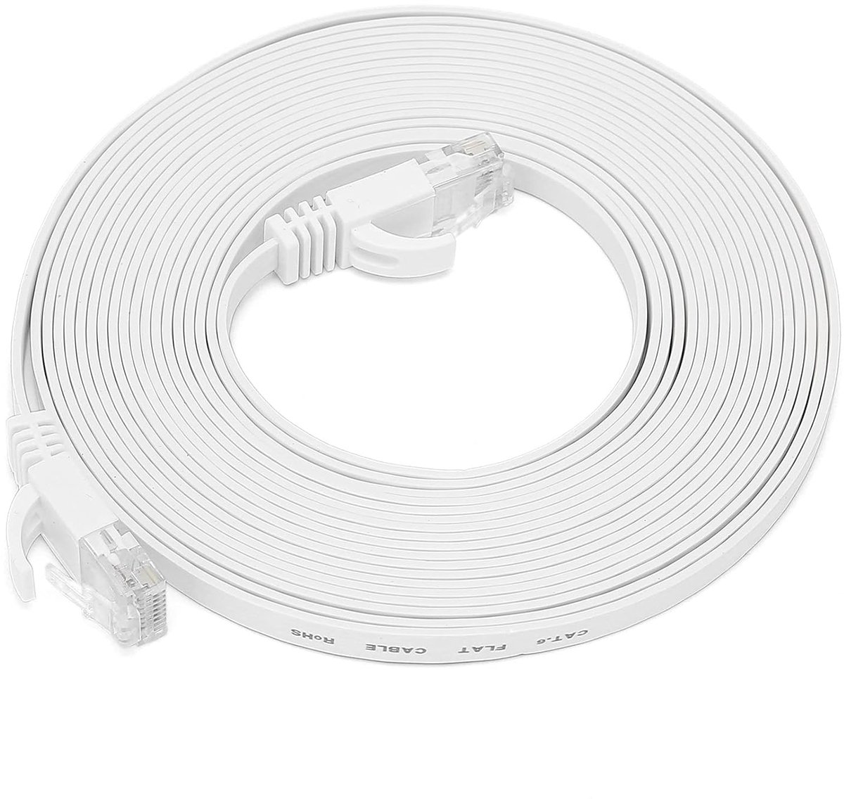 SnelShoppen - Cat6 Ethernet Kabel 10Gbps, Twisted Pair Netwerk Jumper voor Gaming, Streaming en Dagelijks Gebruik, Flexibele PVC Buitenlaag, RJ45 Aans