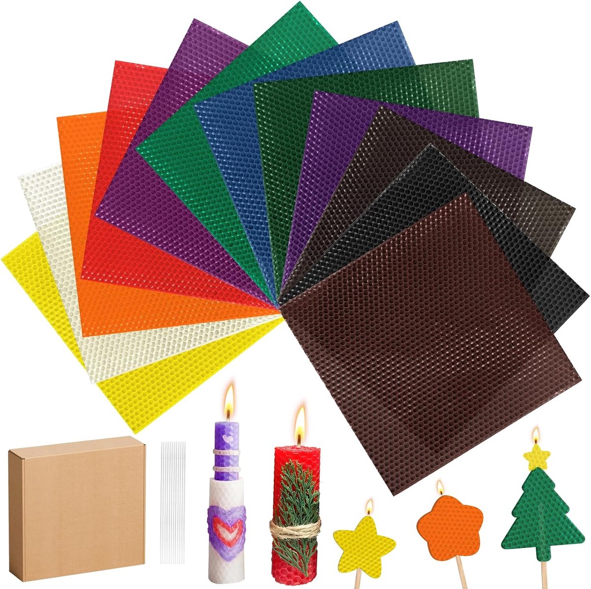 Bellanova Candle making from beeswax, 12 colors - ShopVlot