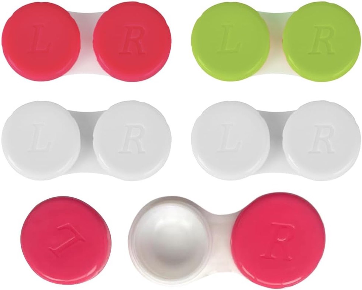 5 Pack Hygienic Portable Contact Lens Case for Daily Travel and Work - ShopVlot