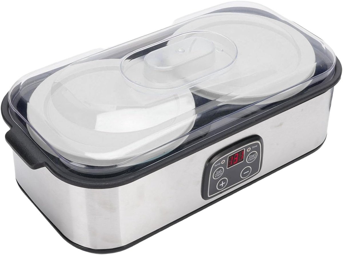 SnelShoppen - Yogurt Maker met Automatische Temperatuurregeling 0-48 Uur, 2L Grote Capaciteit Digitale Yogurtmaker (EU Stekker 220V)
