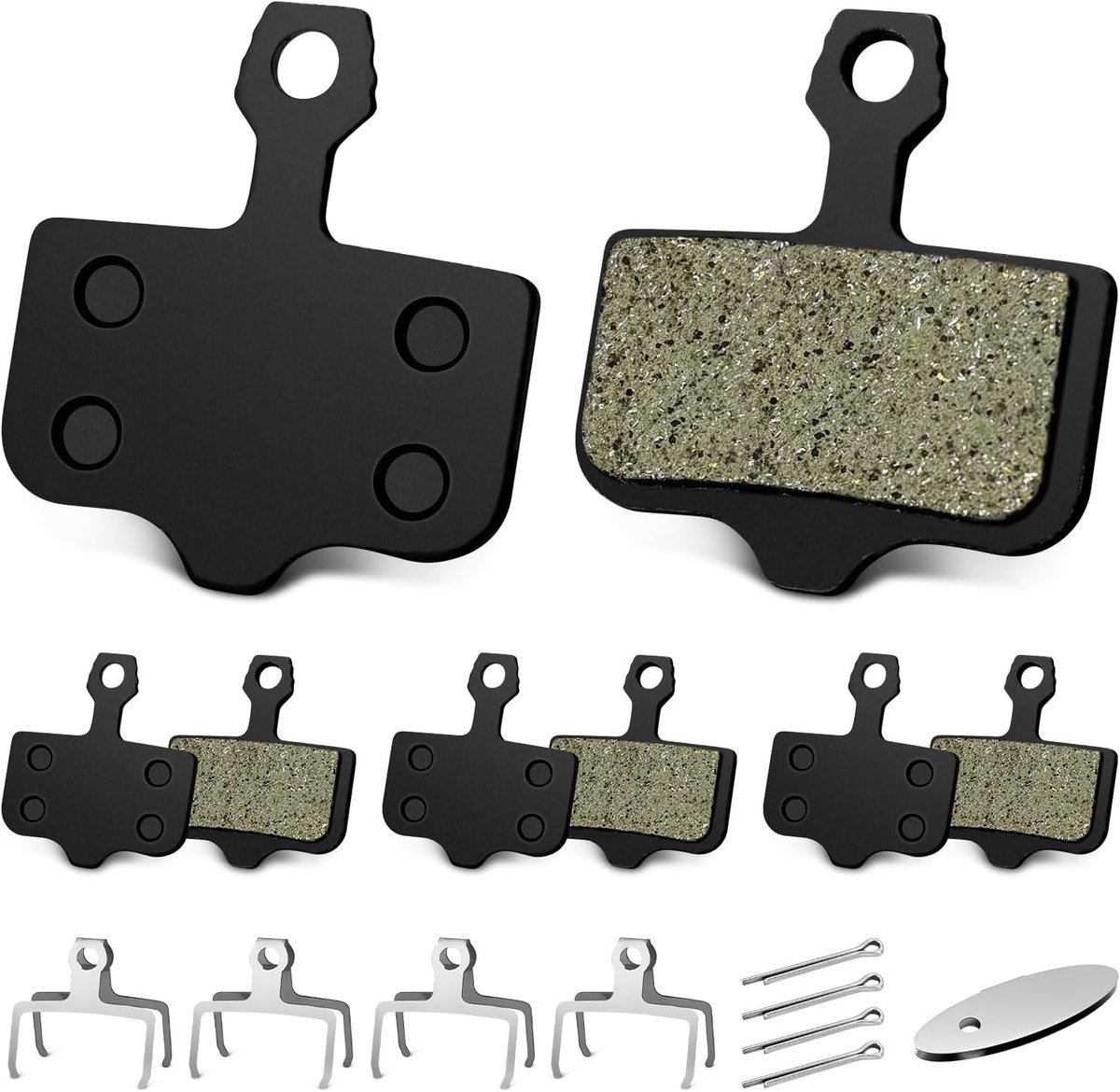 SnelShoppen - Remblokken voor Schijfremmen - 4 Pairs Fietspads voor MTB - Avid Elixir E1 E3 E5 E7 E9 Compatibel - Duurzaam met Anti-Abrasie Afstelplat