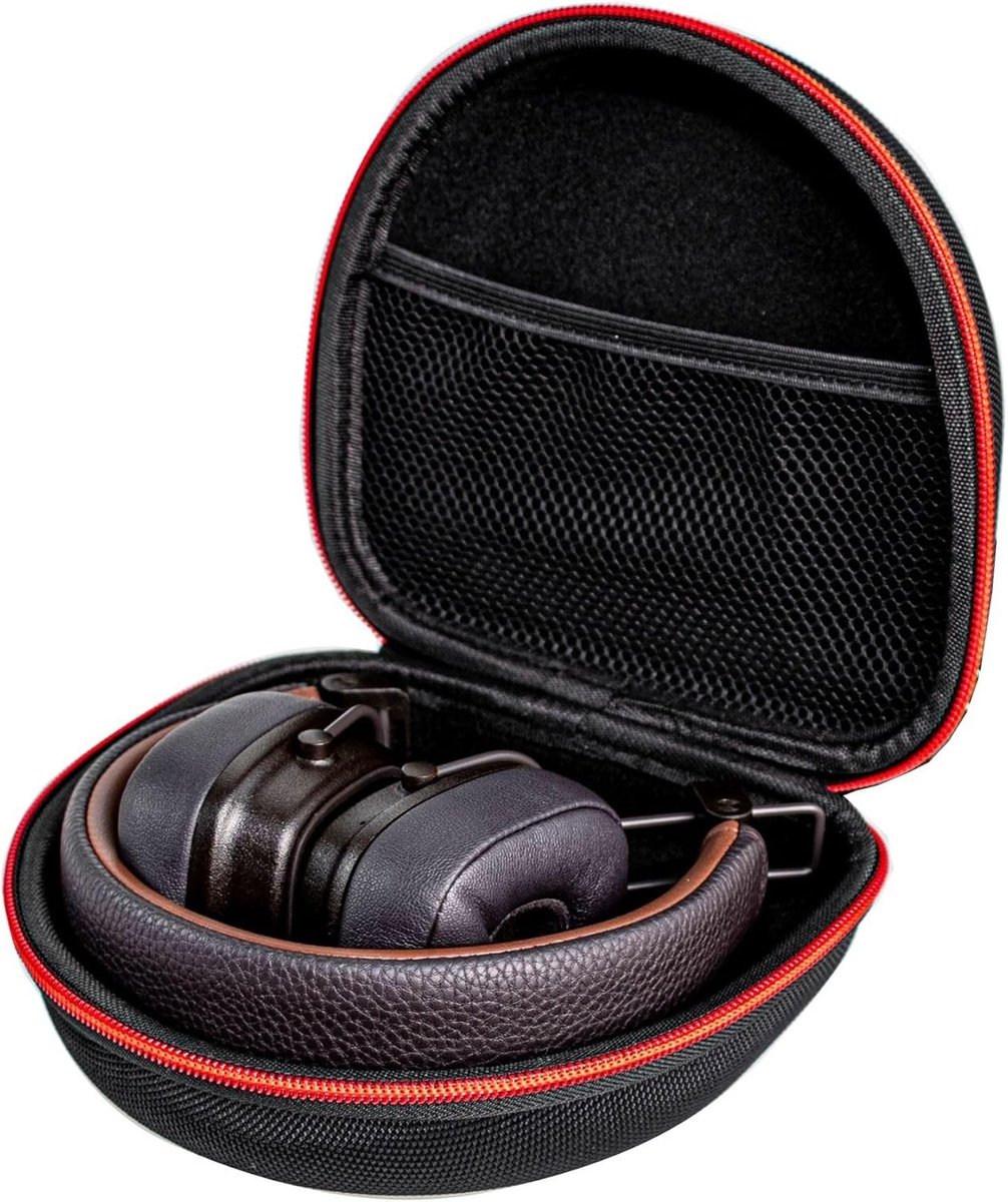 Duurzame Hard Case voor Bluetooth Hoofdtelefoons, Bescherming en Opbergruimte voor Major Series (Rood met Zwart)