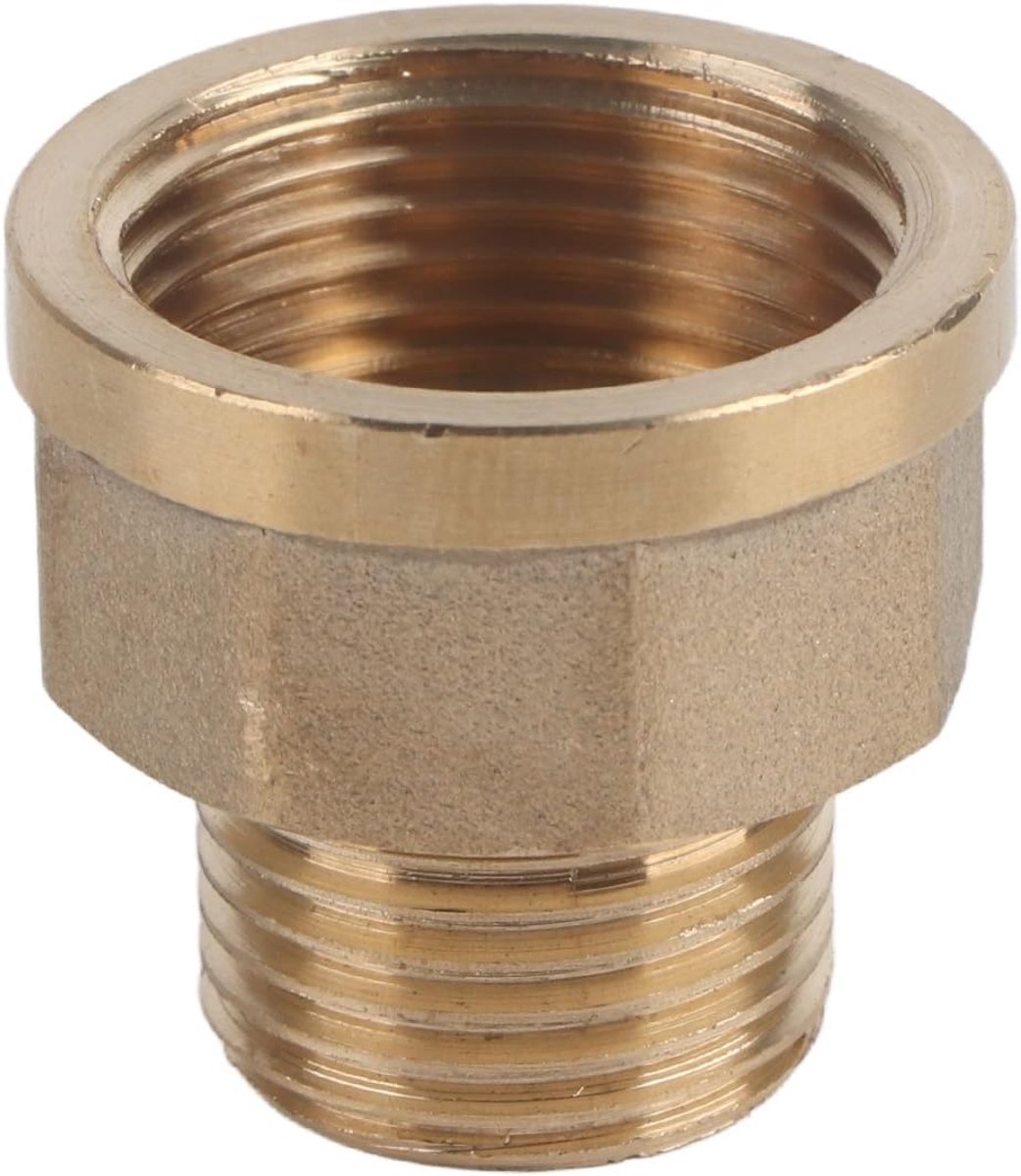 SnelShoppen - 1/2 Inch Mannelijke naar 3/4 Inch Vrouwelijke Reducer, Messing Pijpfittingen Adapter, Messing Buiskoppelingen voor Sanitair, Hydrauliek
