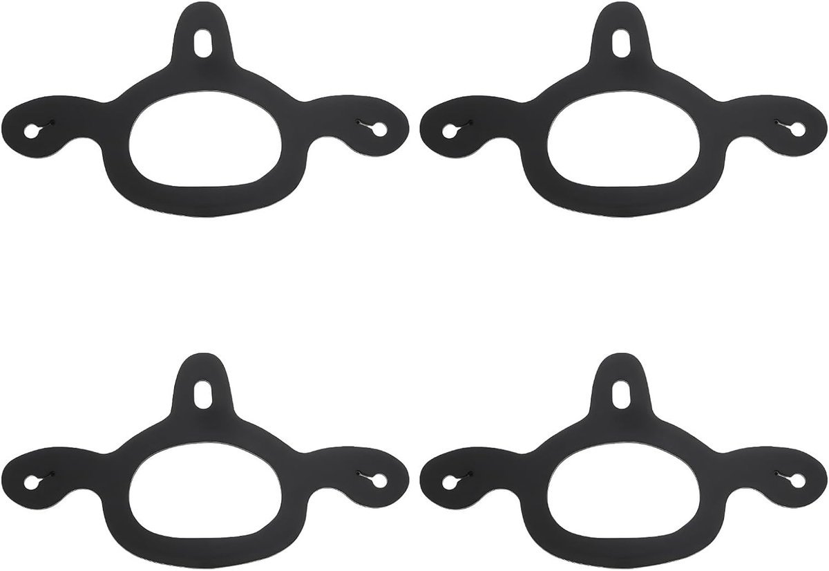 SnelShoppen - 4 Stuks Rubber Sporenbanden - Tie-Down Straps voor Training van Paarden - 175mm Lang - Geschikt voor Paardentrailers en Ruitersport