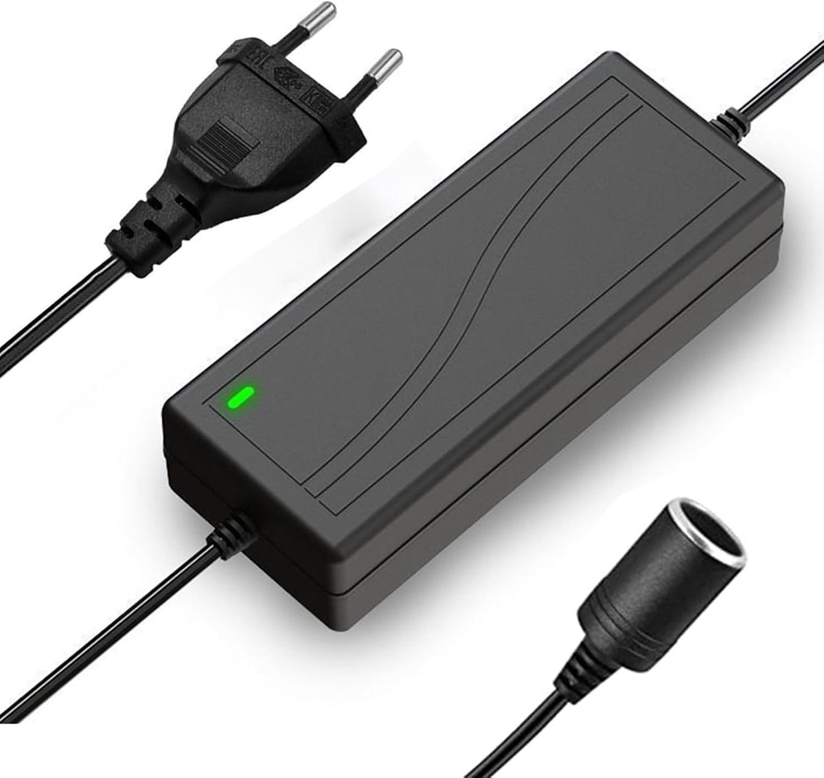 SnelShoppen - 12V 5A Voedingsadapter Spanning Converter 100V-240V AC 50/60Hz voor LED Stripverlichting, Bewakingscamera's, Computerbeeldschermen en Si