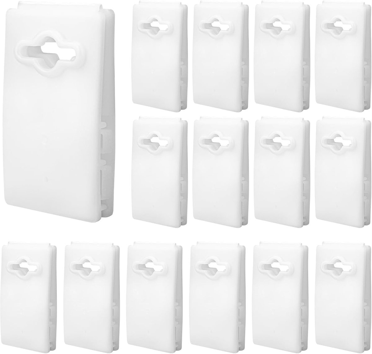 SnelShoppen - 15 Stuks Solar Cover Reels Fix Clips, 7 x 4.2 cm Universele Zwembad Dekclips voor Boven- en Inground Zwembaden, Duurzaam en Betrouwbaar