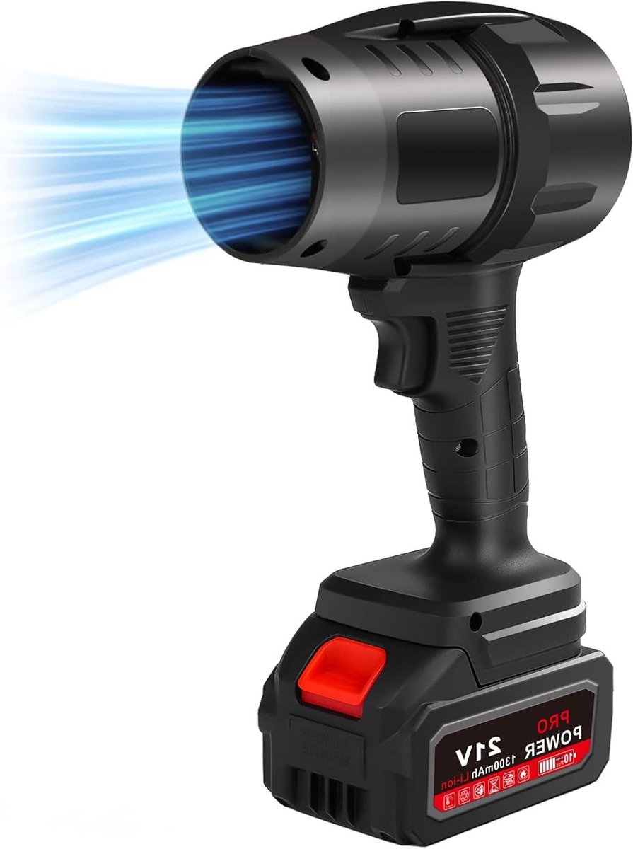 Accu Bladblazer - Elektrische Turbo - Tuin Schoonmaken - Traploze Snelheid - 800 Watt - Zwart