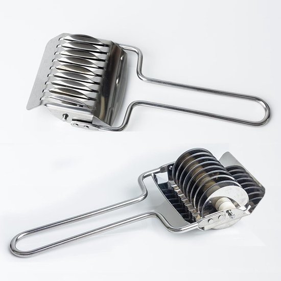 SnelShoppen - RVS Noodle Cutter, Pasta Snijder, Spaghetti Maker, Keuken Gereedschap, Multifunctionele Deeg Cutter voor Noodles, Thuis Koken, 1 Stuk van Snelshoppen — afbeelding 3