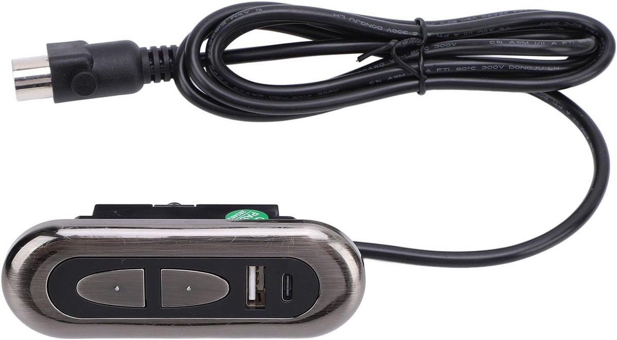 SnelShoppen - Elektrische Bankcontroller Handknopcontroller met USB Type C Oplaadpoort voor Fauteuil en Liftstoel Actuator Motor met Resetfunctie