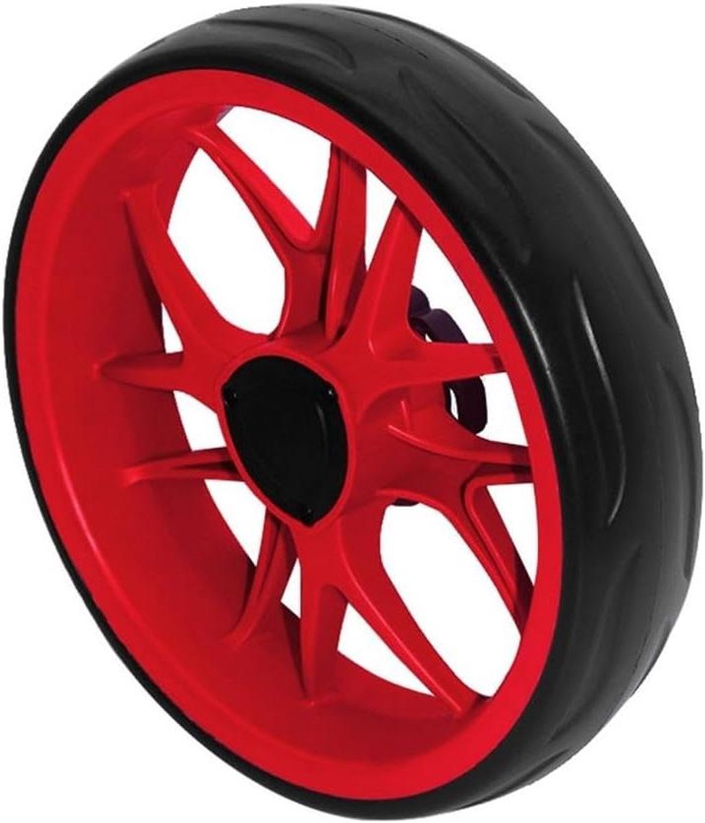 Golfkar Wiel - Golfkar Accessoire - Golfbaan Gebruik - Stille Werking - 25.5 cm Diameter - Rood