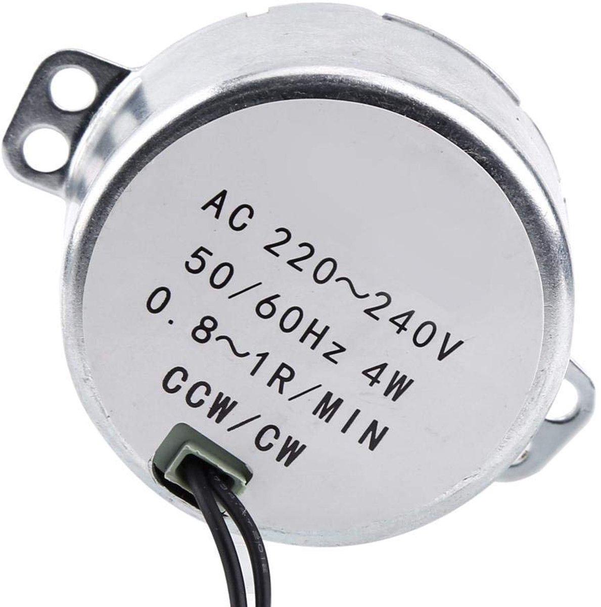 SnelShoppen - AC Synchronemotor 220-240V CW/CCW 0.8-1RPM Tandwielmotor 4W Elektrische Motor voor Tuin, Keuken en DIY Projecten