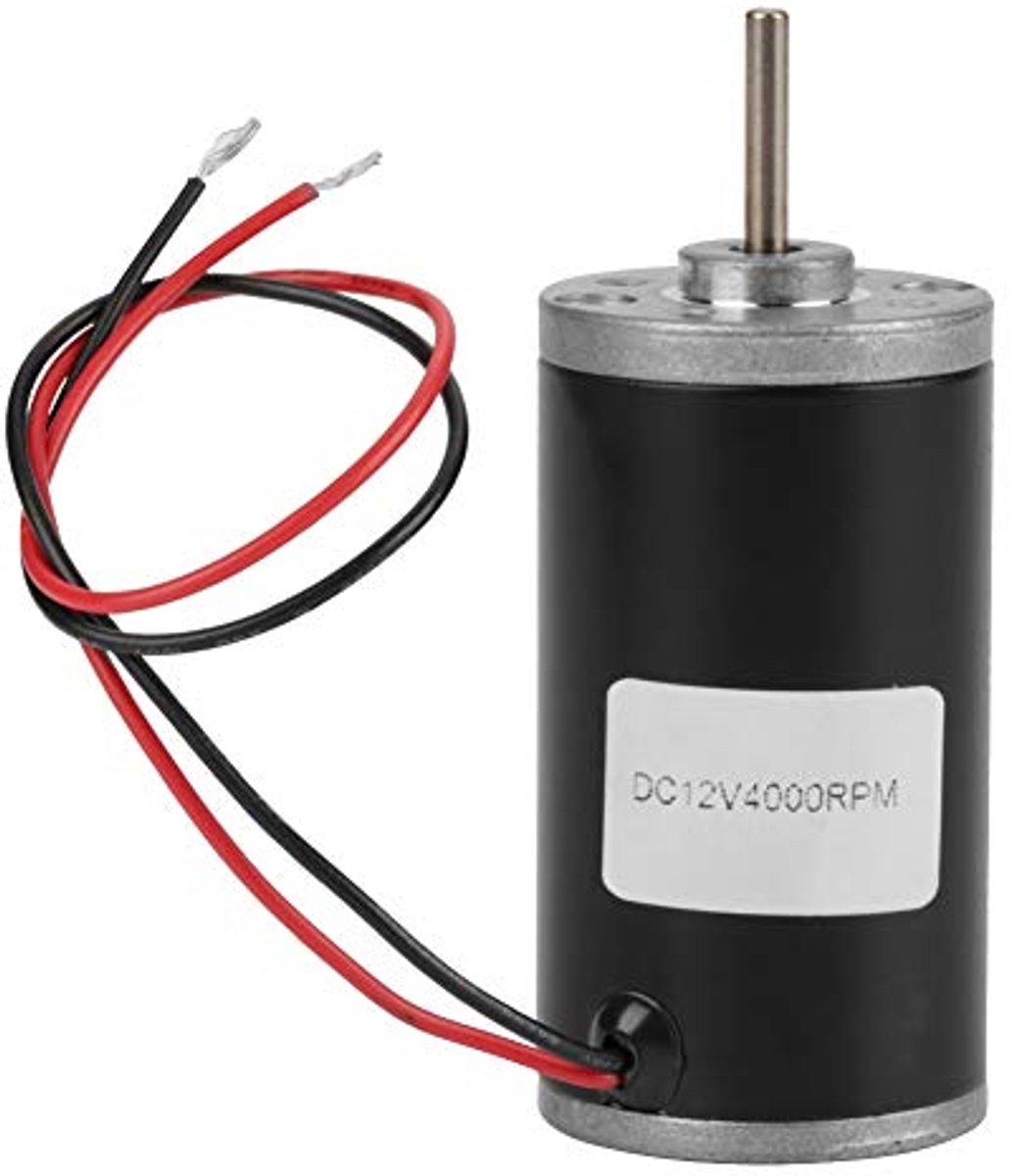 SnelShoppen - 31ZY Permanent Magnet DC Motor - Reversible Elektrische Gear Motor voor DIY Generator - 6V/12V/24V 3500-8000rpm - 12V 4000rpm - CW/CCW C