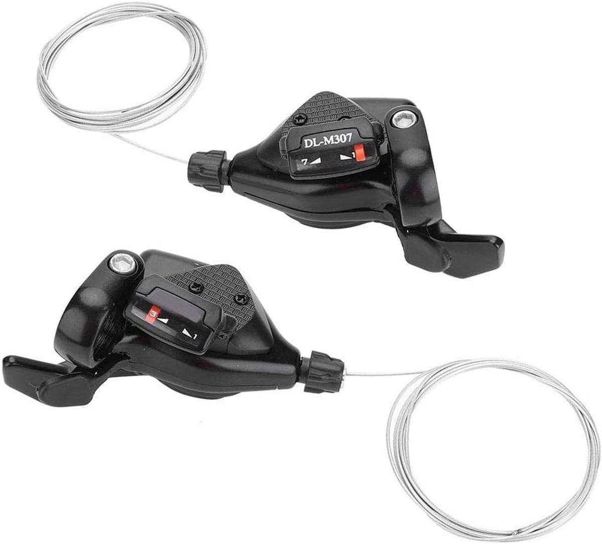 SnelShoppen - Gear Lever Set 3x7, 3x8, 3x9 Versnellingen voor Fiets, Links/Rechts Versnellings- en Remhendels, Geschikt voor Mountainbike en Disc Brak